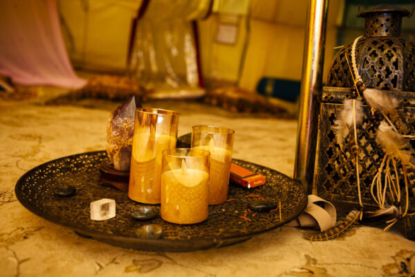 Ritual at a women’s creative and spiritual retreat