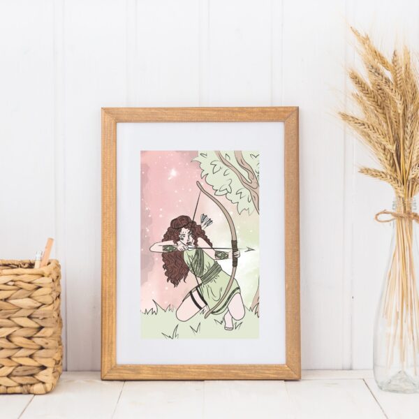 The Huntress A5 print