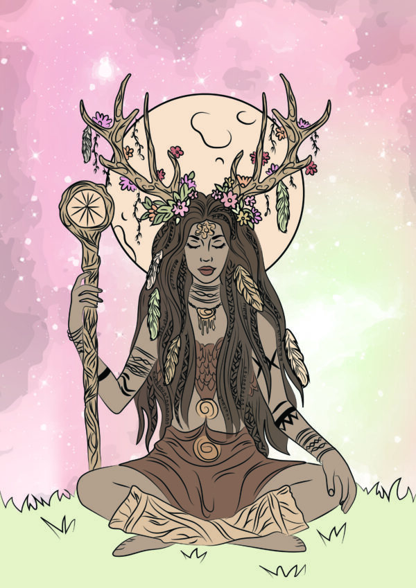 The Shamaness Artwork Print (A4/A5) - Image 2
