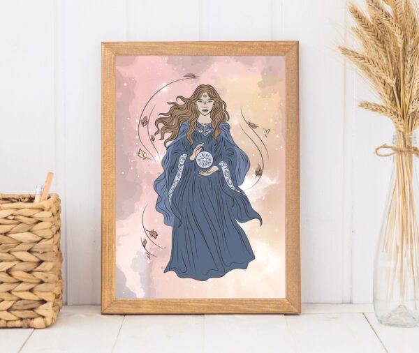 The Sorceress Artwork Print (A4/A5) - Image 2