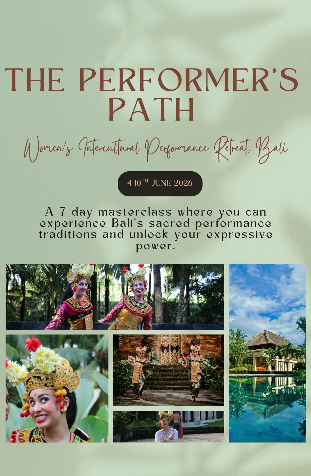 Performance Training Retreat Bali for women