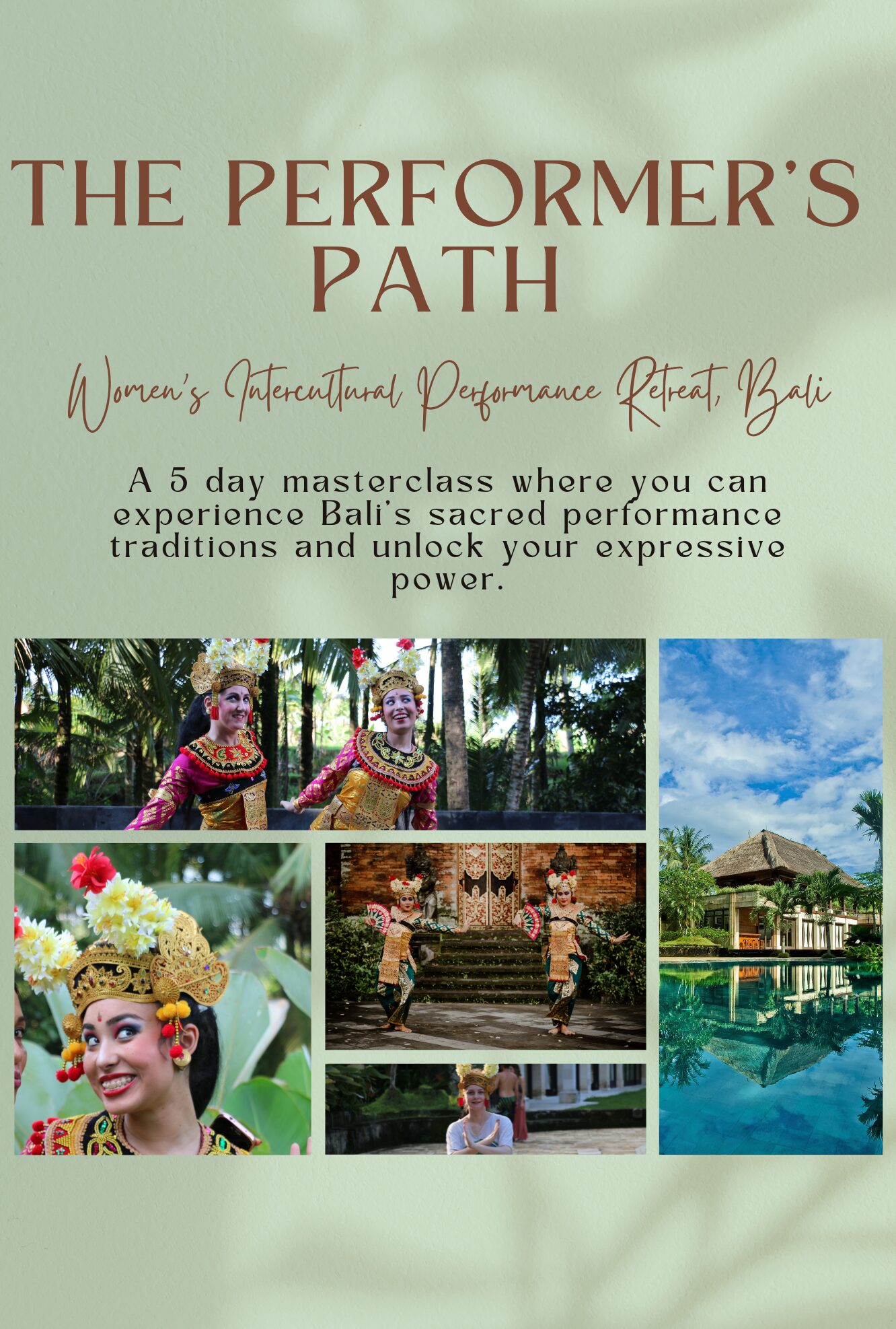Performers Path women's performing arts retreat Bali
